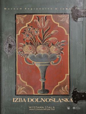 Plakat wystawy - stare zdobione malowidłem drzwi