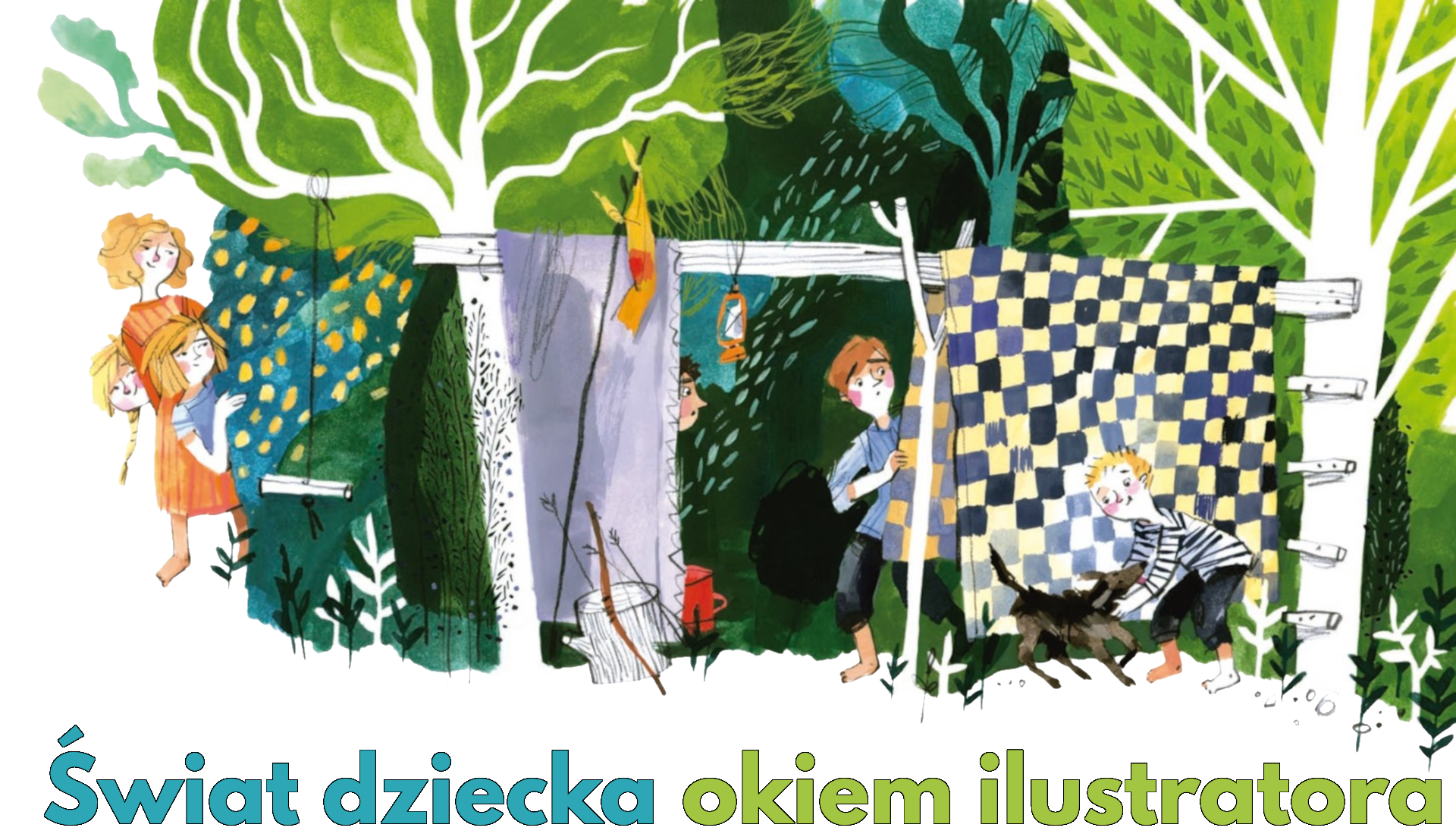 Fragment jednej z ilustracji Magdaleny Kozieł-Nowak do książki "Dzieci z Bullerbyn" Astrid Lindgren